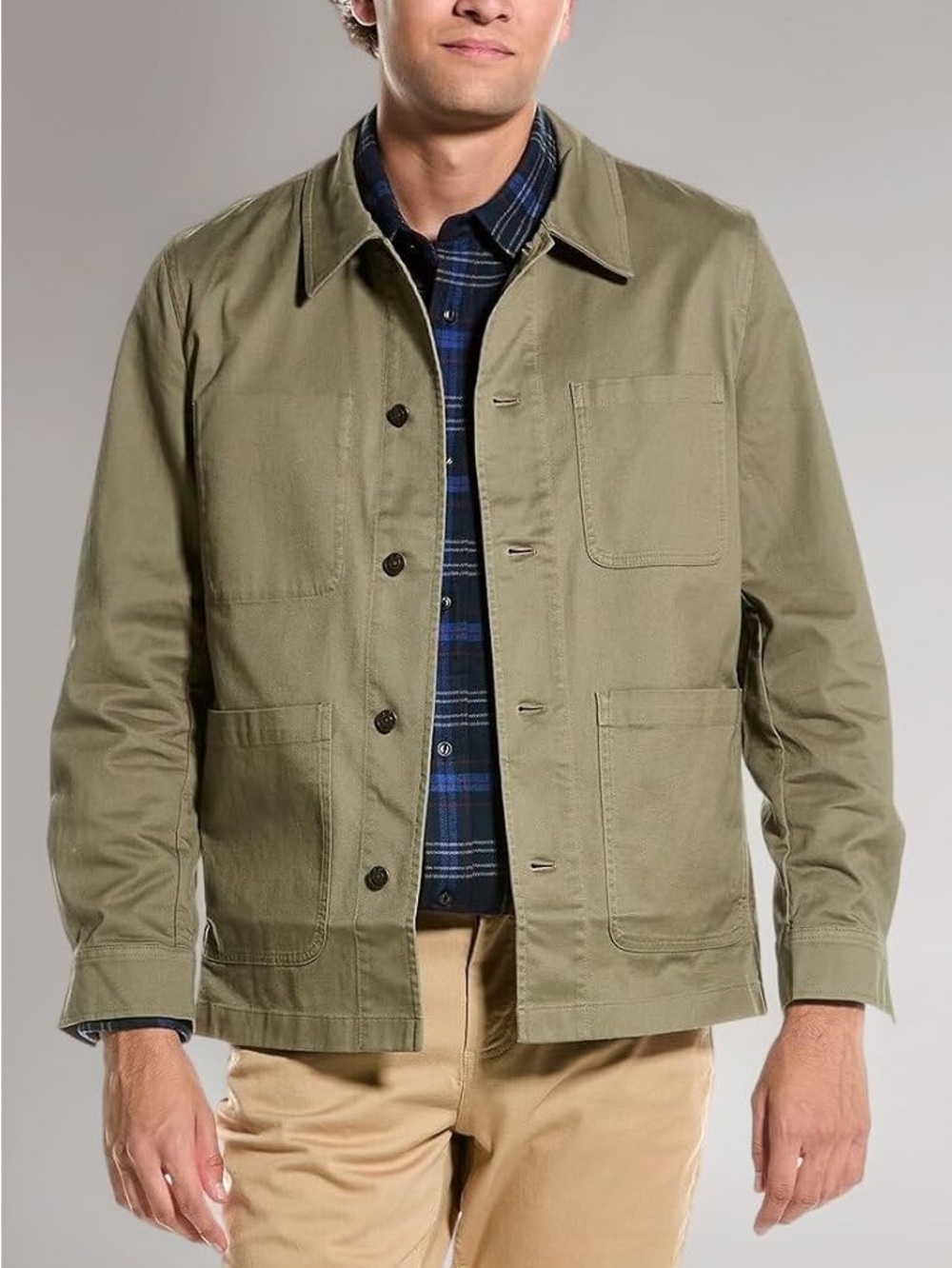 BROOKS BROTHERS - Dark Olive Cotton Twill Chore Coat in Men’s 2XL (NWT)